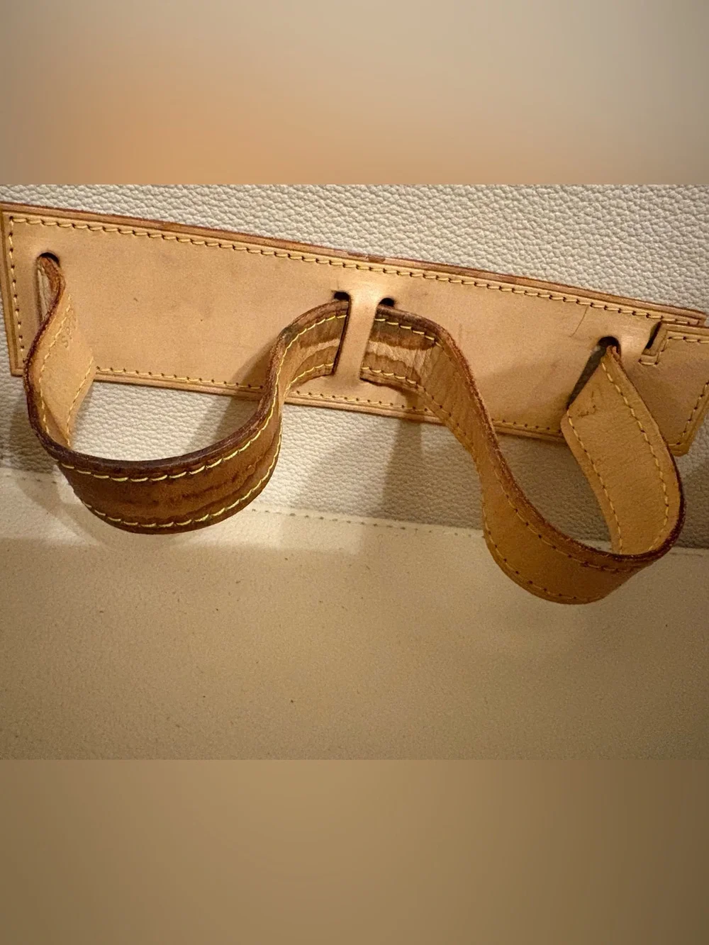 Louis Vuitton Monogram Train Case in Brown with Blush Interior